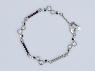 S1421 - Edelstahl Magnetarmband mit Magnetstangen