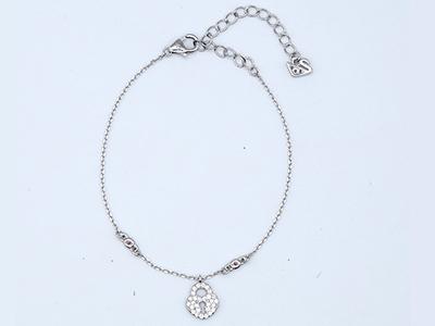 Sterling Silberarmband mit Schloss